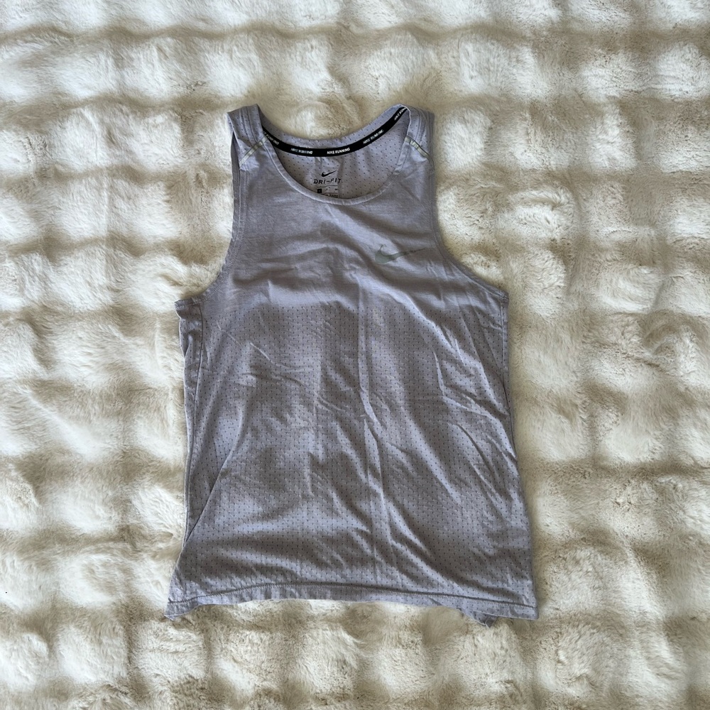 Nike Dri-FIT Light Gray Running Tank